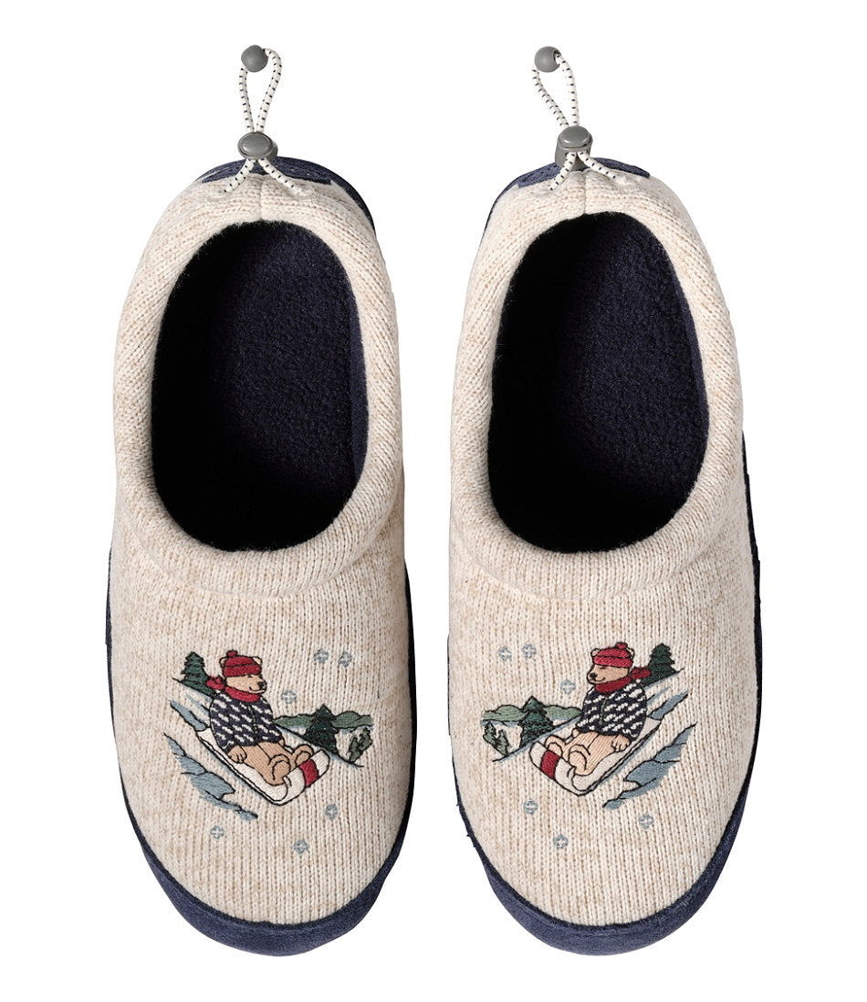 Kids' Sweater Fleece Slippers Motif