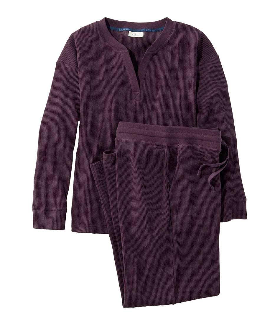 Women's Soft Waffle Sleep Set
