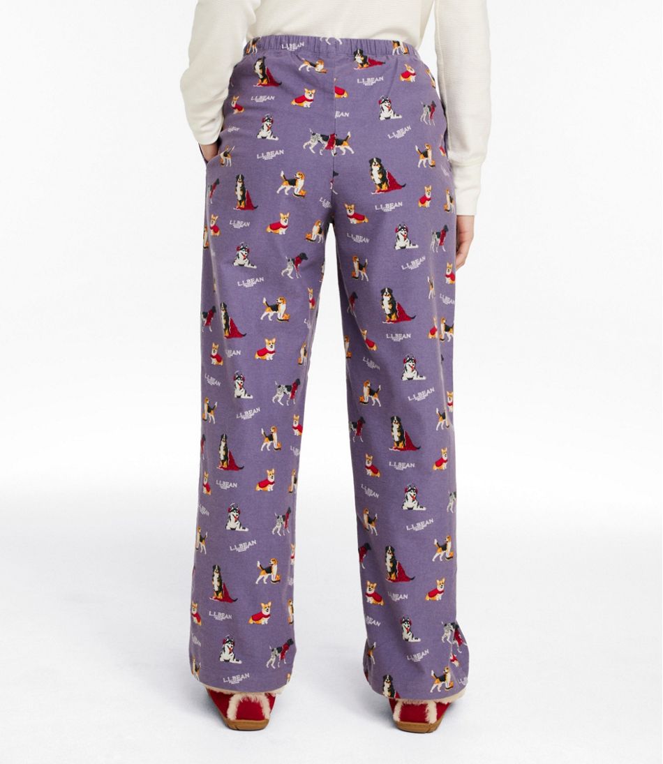 Women's L.L.Bean Flannel Sleep Pants, Print