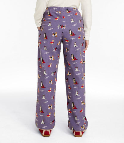 Women's L.L.Bean Flannel Sleep Pants, Print