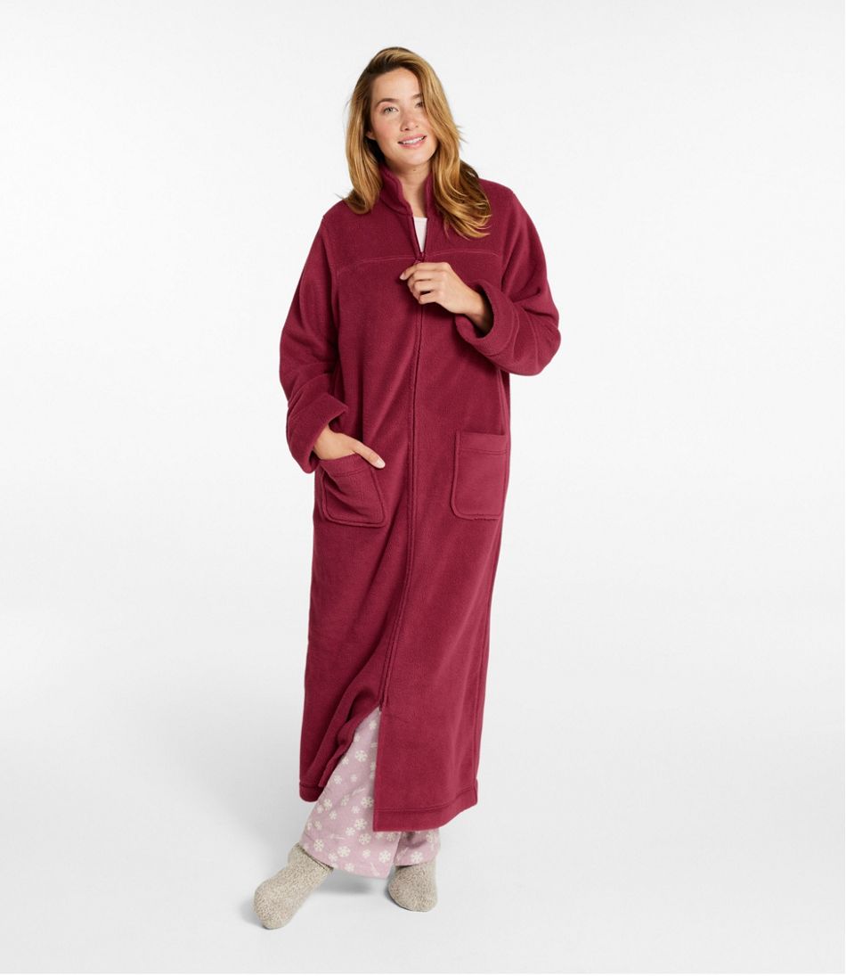 Zip-Front Women's Winter Fleece Robe