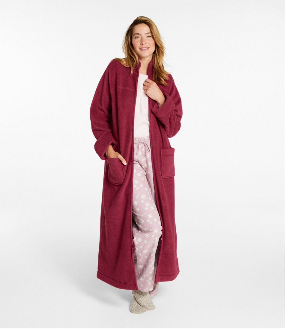 Zip-Front Women's Winter Fleece Robe