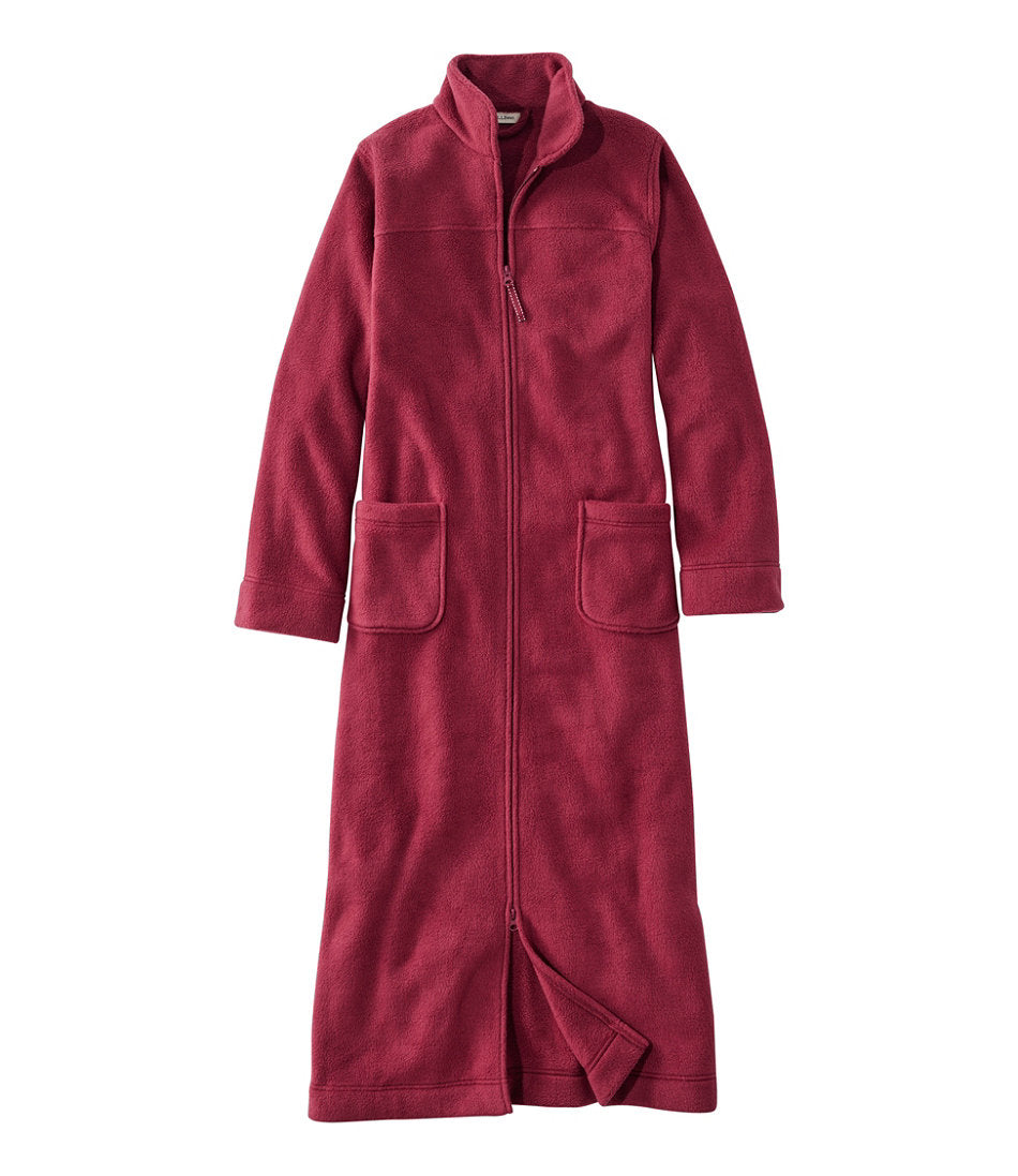 Zip-Front Women's Winter Fleece Robe