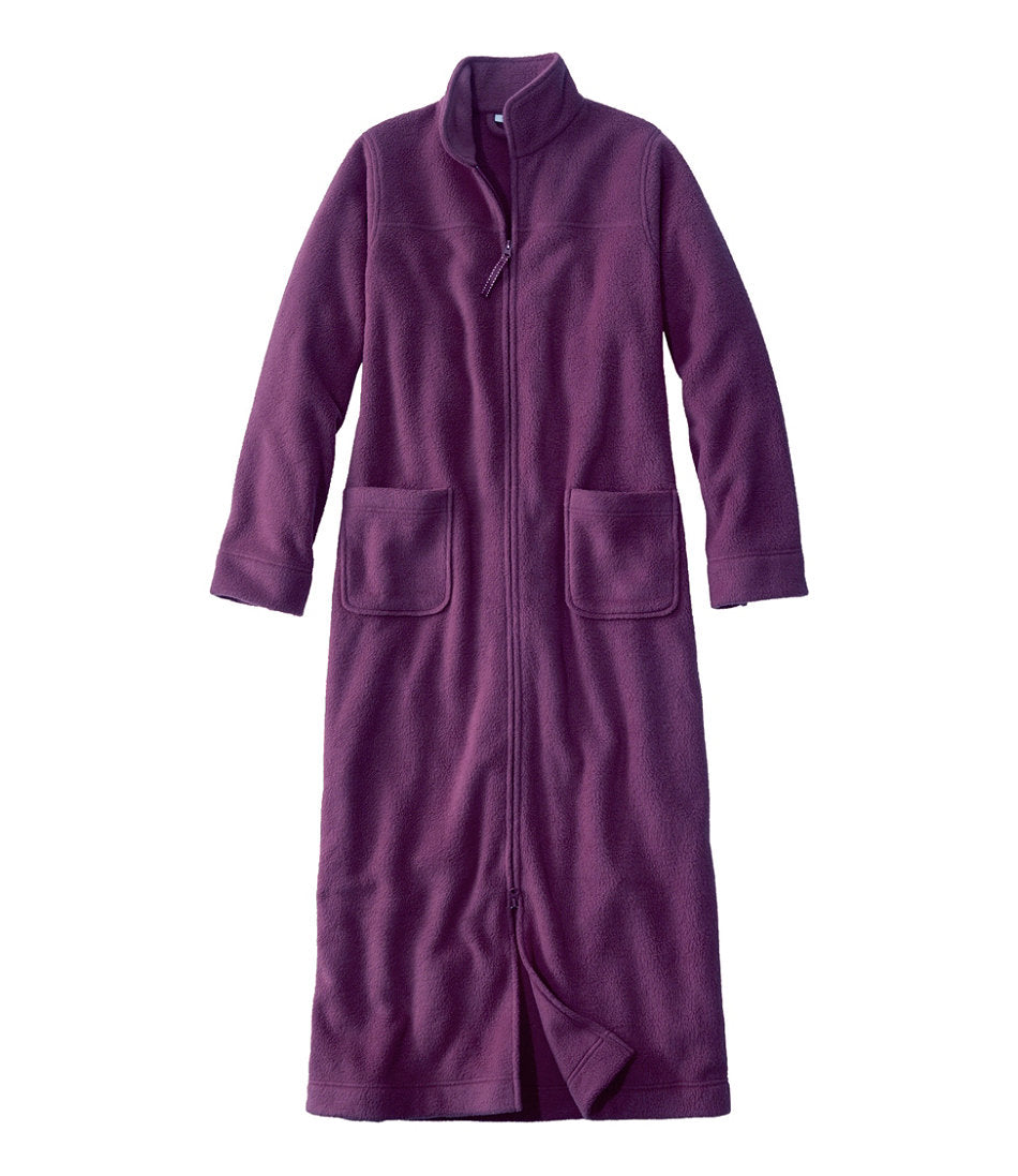 Zip-Front Women's Winter Fleece Robe