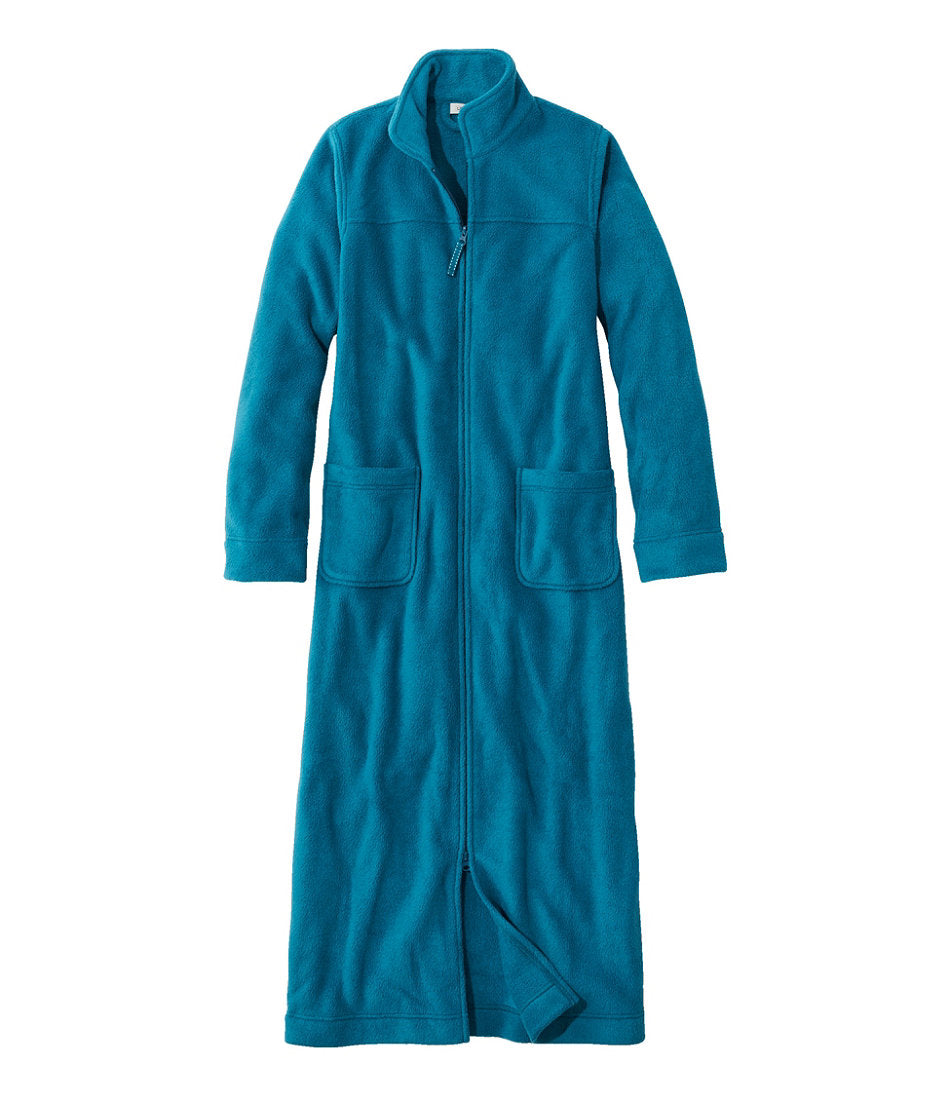 Zip-Front Women's Winter Fleece Robe