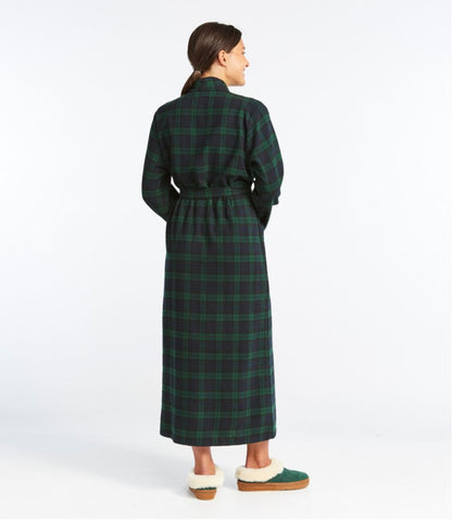 Women's Scotch Plaid Flannel Robe
