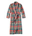 Women's Scotch Plaid Flannel Robe