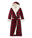 Sherpa-Lined Long Women's Scotch Plaid Flannel Robe