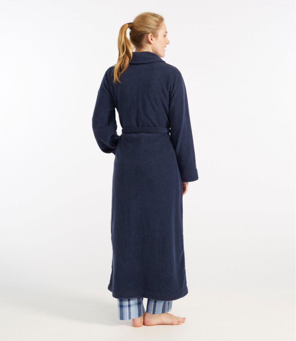 Women's Winter Fleece Robe Wrap-Front