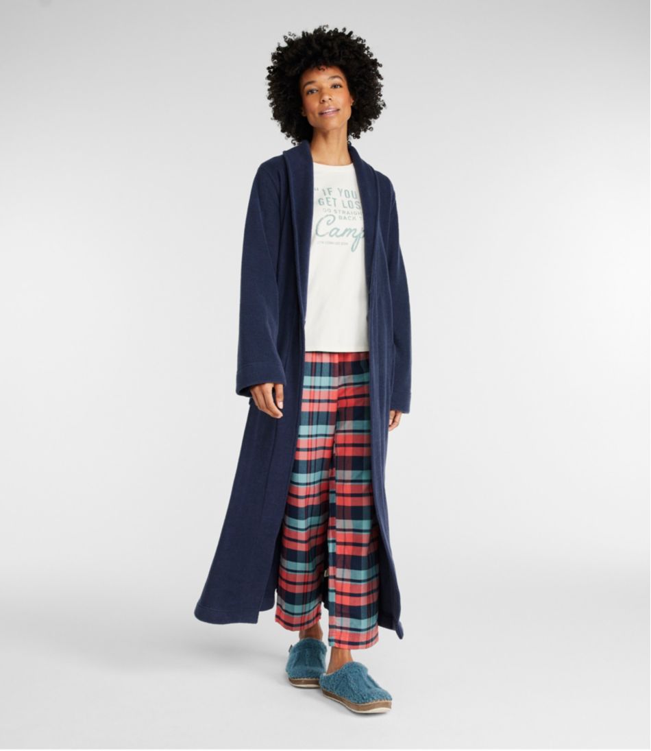 Women's Winter Fleece Robe Wrap-Front