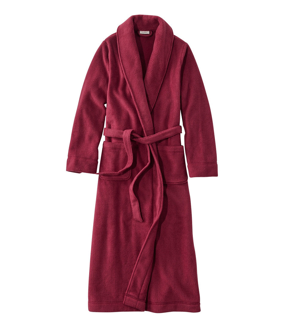 Women's Winter Fleece Robe Wrap-Front