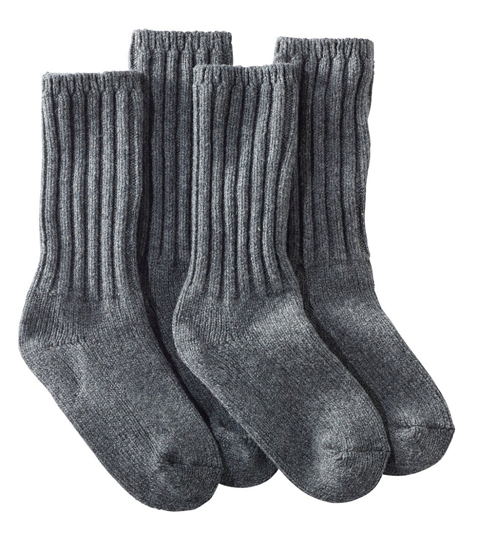 Adults' Merino Wool Ragg Socks 10" 2-Pack