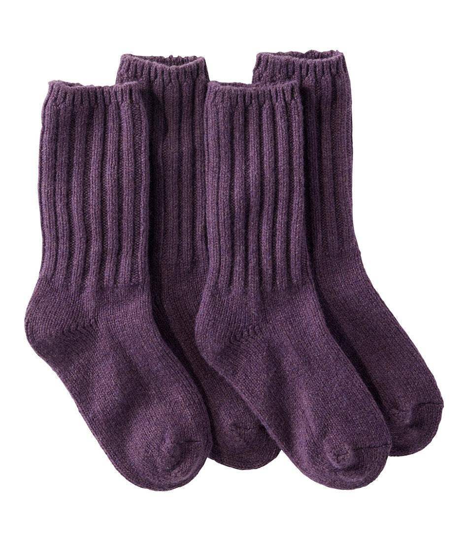 Adults' Merino Wool Ragg Socks 10" 2-Pack