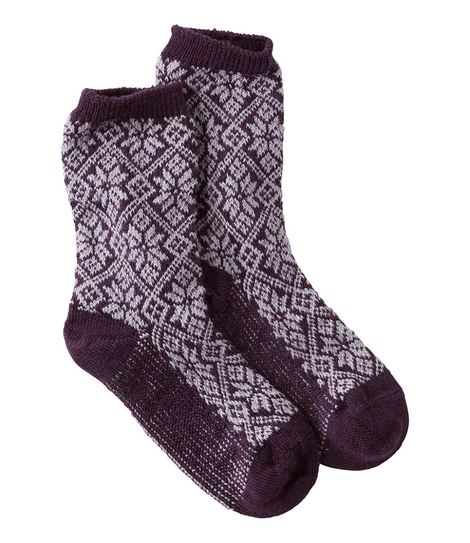 Adults' Smartwool Everyday Traditional Snowflake Crew Socks