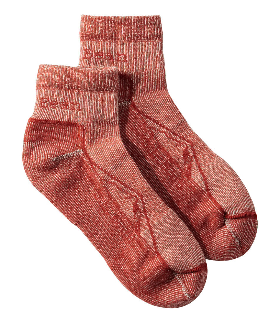 Adults' Cresta Wool Lightweight Hiking Socks Quarter-Crew