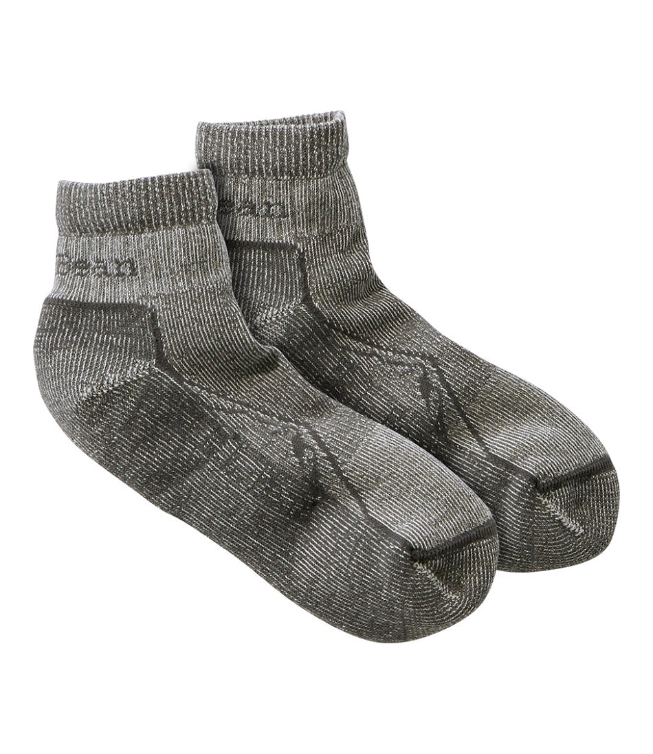 Adults' Cresta Wool Lightweight Hiking Socks Quarter-Crew