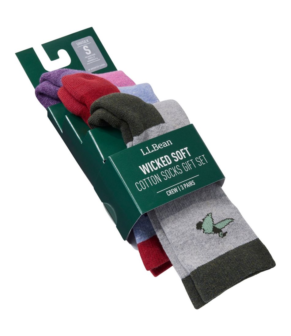 3-Pack Adults' Wicked Soft Cotton Socks Animal Gift Set