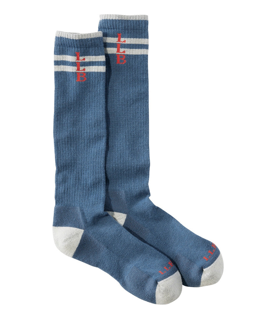 Adults' Katahdin Over the Calf Hiker Socks Mountain Stripe