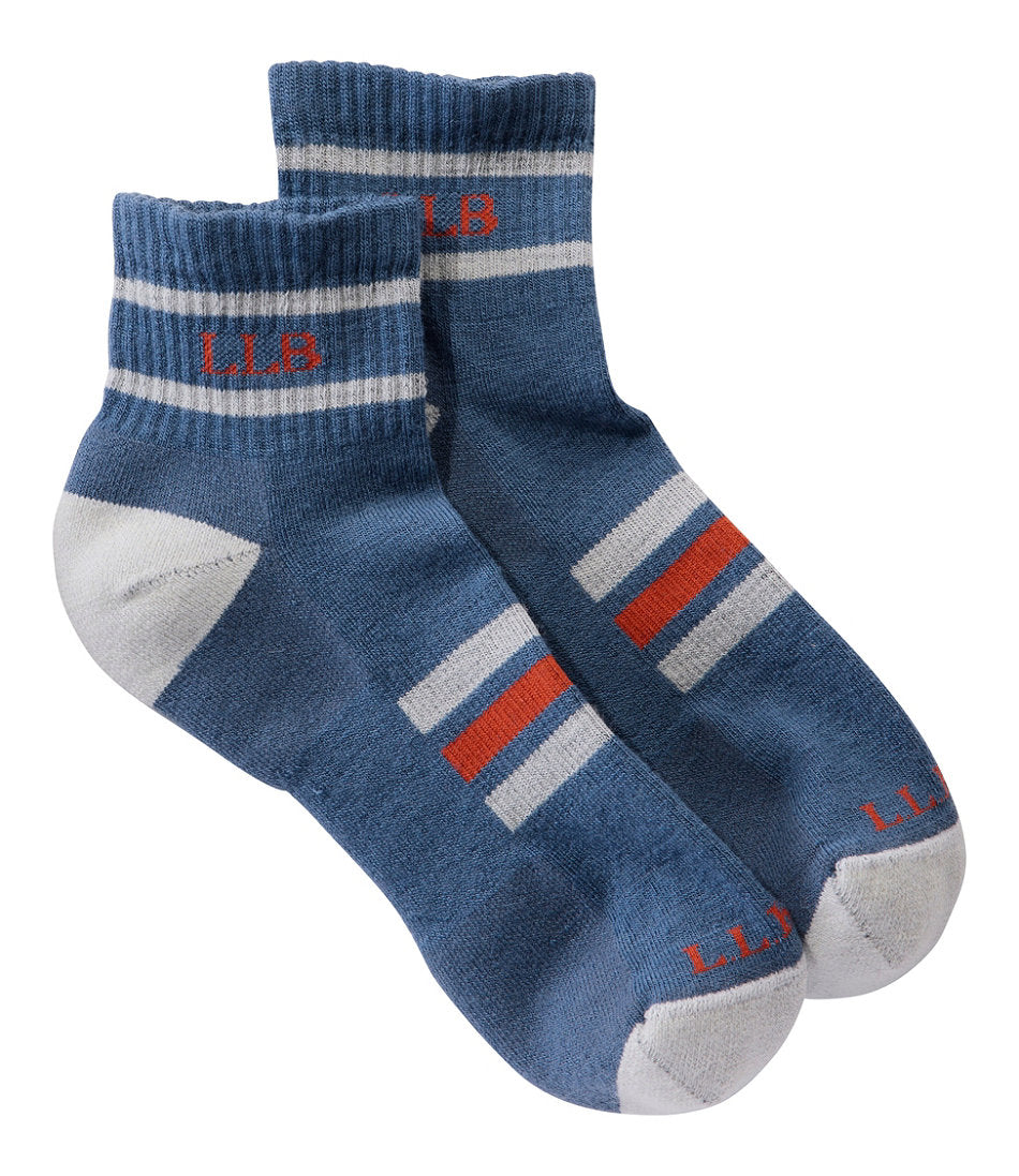 Adults' Katahdin Hiker Socks 1/4 Crew Stripe