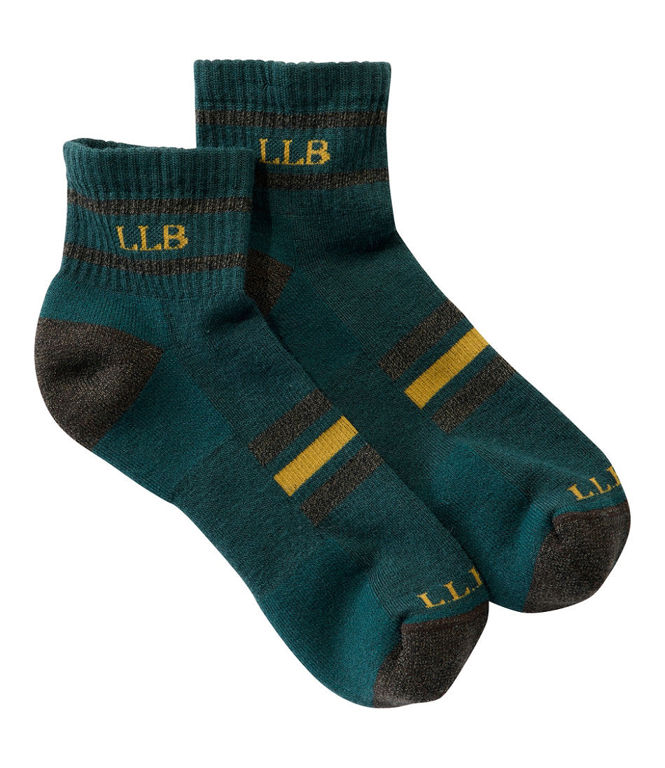 Adults' Katahdin Hiker Socks 1/4 Crew Stripe