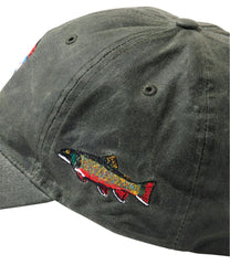Adults' MIF&W Waxcloth Hat Brook Trout