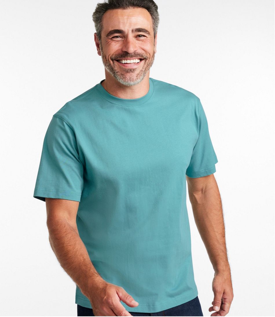 Traditional Fit Short-Sleeve Men's Carefree Unshrinkable Tee