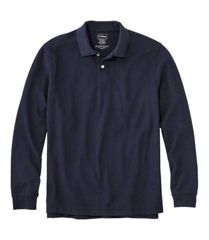 Men's Premium Double L® Polo, Long-Sleeve Without Pocket