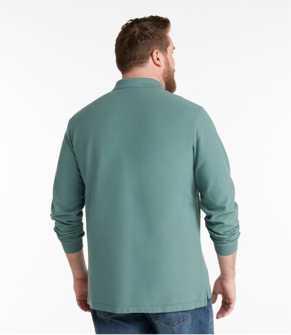 Men's Premium Double L® Polo, Long-Sleeve Without Pocket