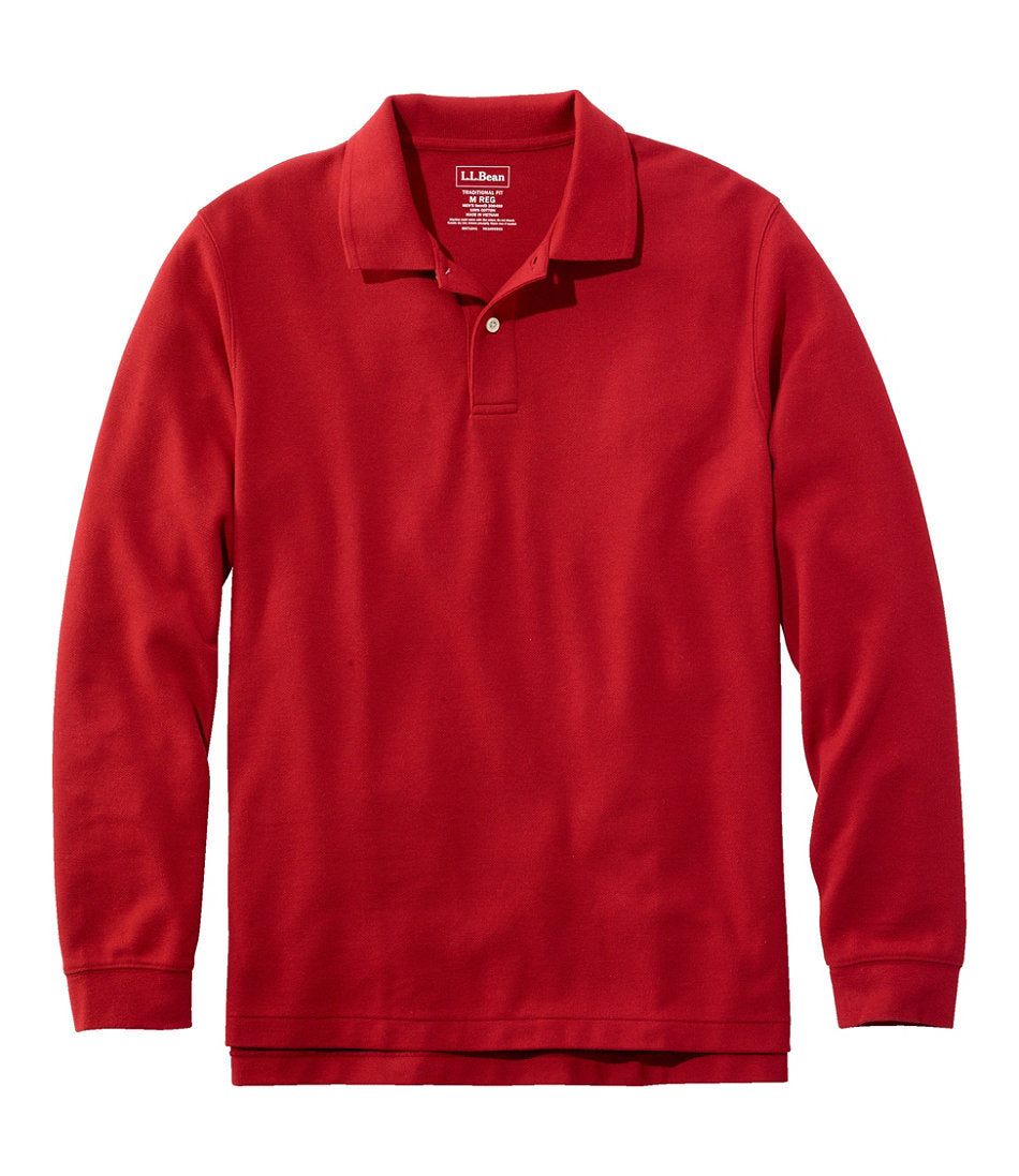 Men's Premium Double L® Polo Long-Sleeve Without Pocket