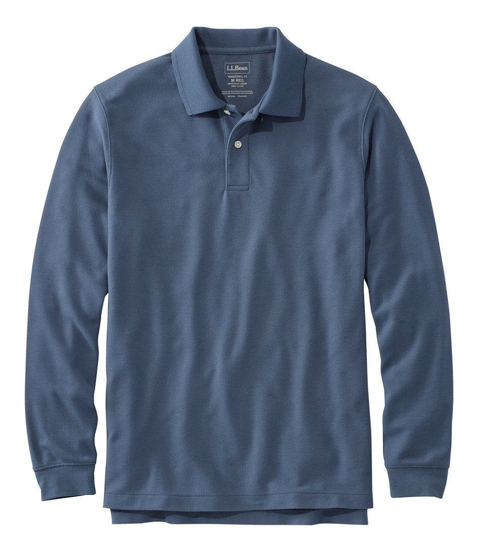 Men's Premium Double L® Polo Long-Sleeve Without Pocket