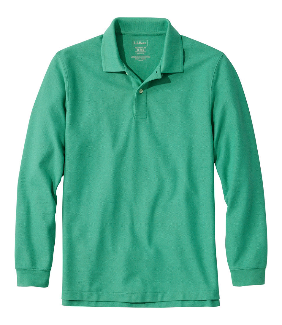 Men's Premium Double L® Polo Long-Sleeve Without Pocket