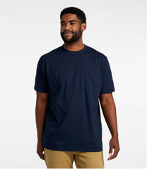 Men's Carefree Unshrinkable Tee with Pocket Traditional Fit
