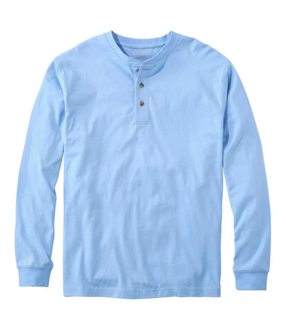 Men's Carefree Unshrinkable Tee, Traditional Fit, Long-Sleeve Henley