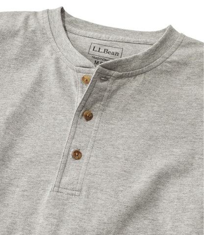Men's Carefree Unshrinkable Tee, Traditional Fit, Long-Sleeve Henley