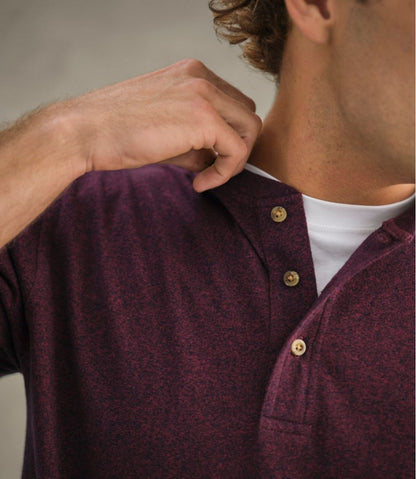 Men's Carefree Unshrinkable Tee, Traditional Fit, Long-Sleeve Henley