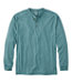 Traditional Fit Men's Carefree Unshrinkable Tee Long-Sleeve Henley