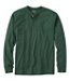 Traditional Fit Men's Carefree Unshrinkable Tee Long-Sleeve Henley