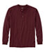 Traditional Fit Men's Carefree Unshrinkable Tee Long-Sleeve Henley
