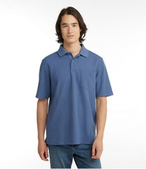 Hemmed Short-Sleeve with Pocket Men's Premium Double L® Polo