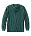 Men's Unshrinkable Mini-Waffle Henley Long-Sleeve Traditional Fit