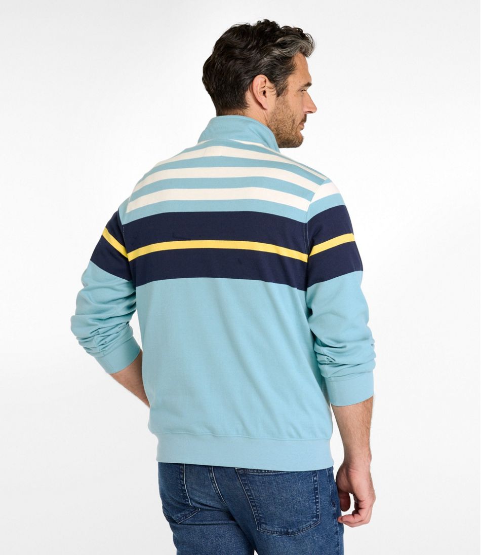 Chest Stripe Mockneck Men's Bean's Vintage Soft Rugby