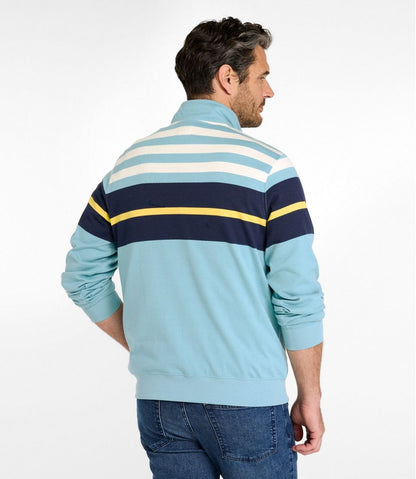 Men's Bean's Vintage Soft Rugby, Mockneck, Chest Stripe