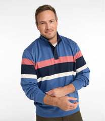 Chest Stripe Mockneck Men's Bean's Vintage Soft Rugby