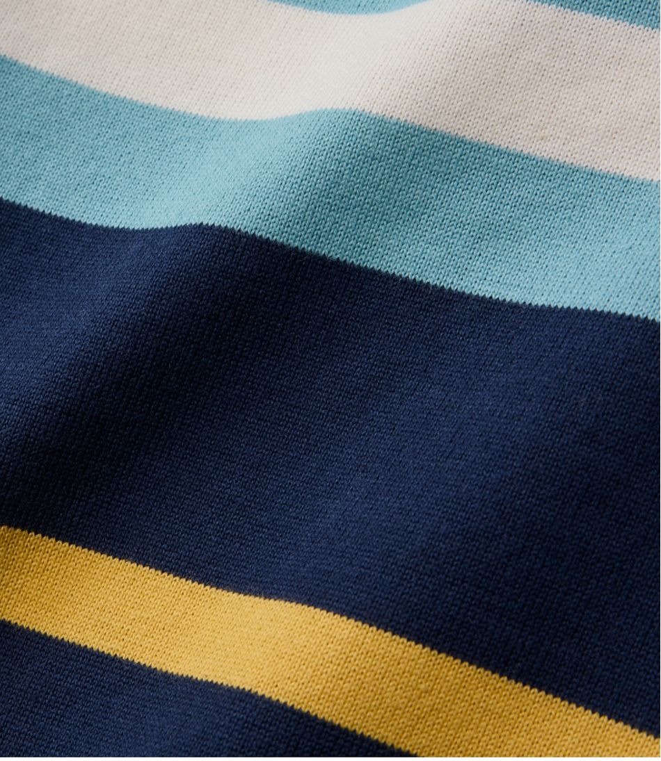 Chest Stripe Mockneck Men's Bean's Vintage Soft Rugby