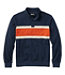 Chest Stripe Mockneck Men's Bean's Vintage Soft Rugby