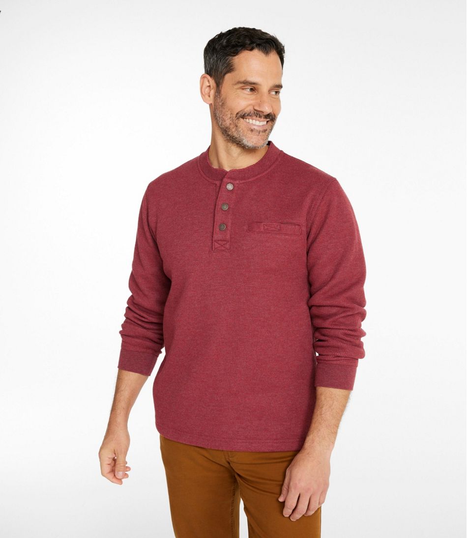 Men's Katahdin Iron Works® Bonded Waffle Fleece Henley