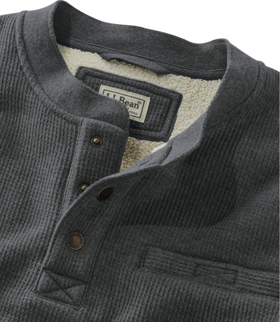 Men's Katahdin Iron Works® Bonded Waffle Fleece Henley
