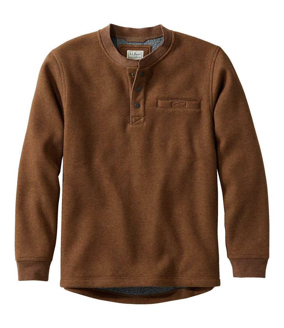Men's Katahdin Iron Works® Bonded Waffle Fleece Henley