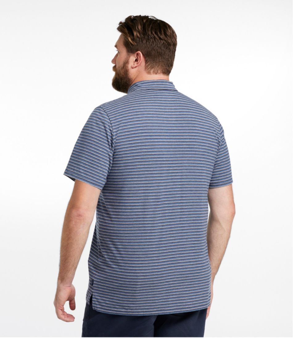 Men's Comfort Stretch Performance® Pima Polo Short-Sleeve Stripe