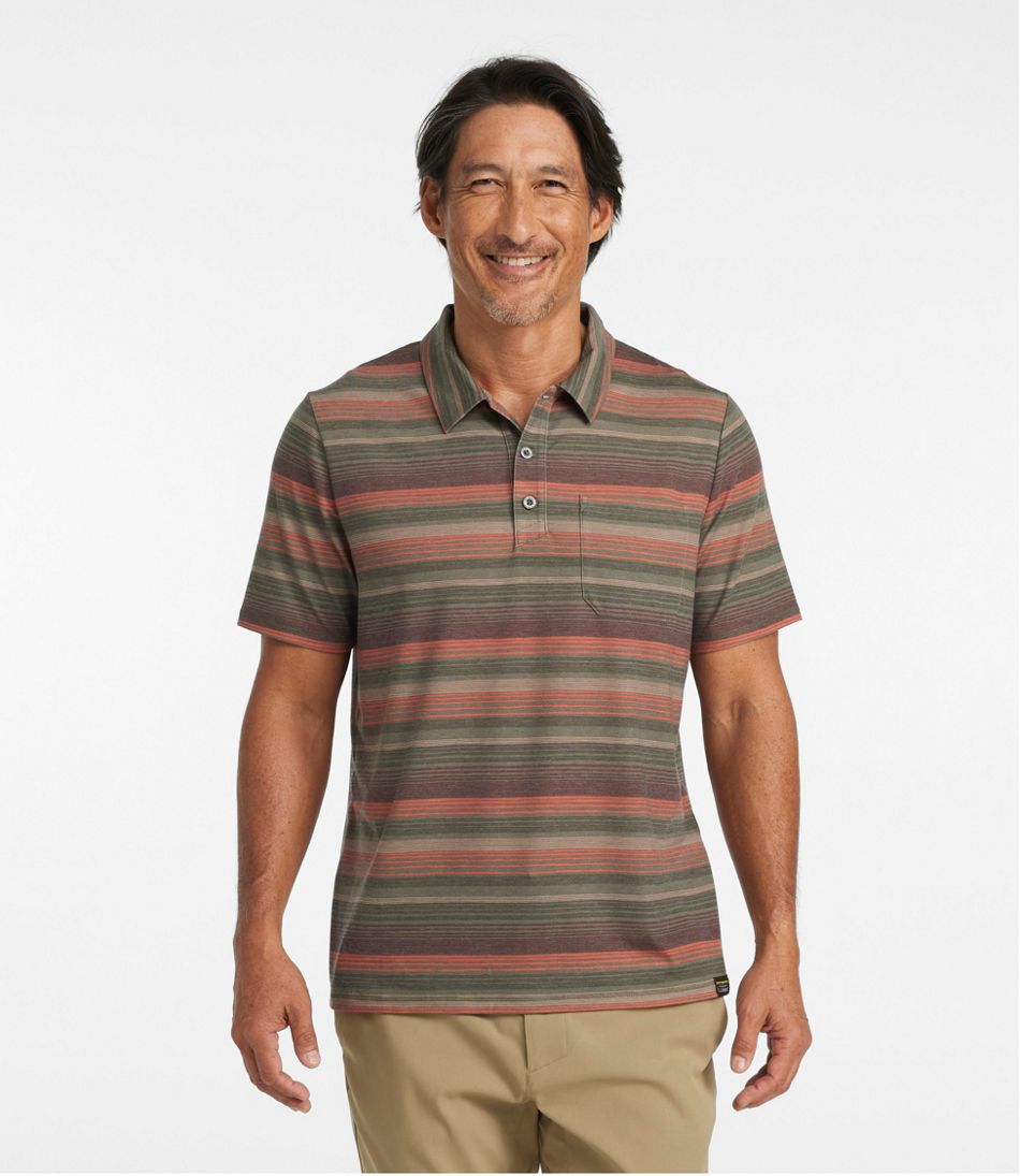 Short-Sleeve Stripe Men's Everyday SunSmart® Polo 2.0
